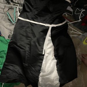 Black and white formal dress